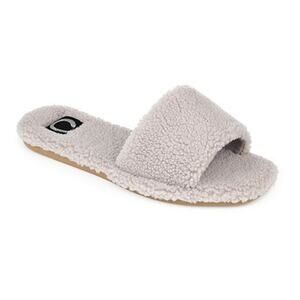 Journee Collection Women's Sunlight Slide Slipper Grey Size 10